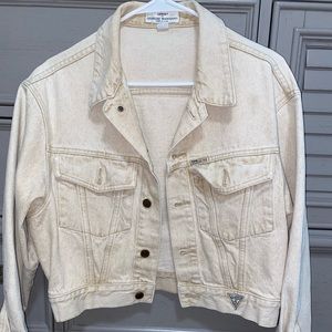 Guess cropped jean jacket